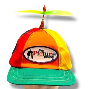 VTG The Picture People Propeller Colorful Hat Made In The USA Nerd Geek Fun A7